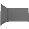 LUARO Side terrace awning 180x600cm grey