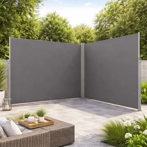 LUARO Side terrace awning 180x600cm grey