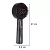 Head massager brush red light USB black