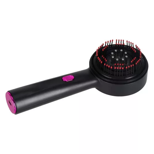 Head massager brush red light USB black