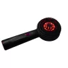 Head massager brush red light USB black