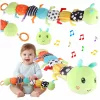 Interactive educational plush caterpillar