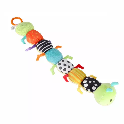 Interactive educational plush caterpillar