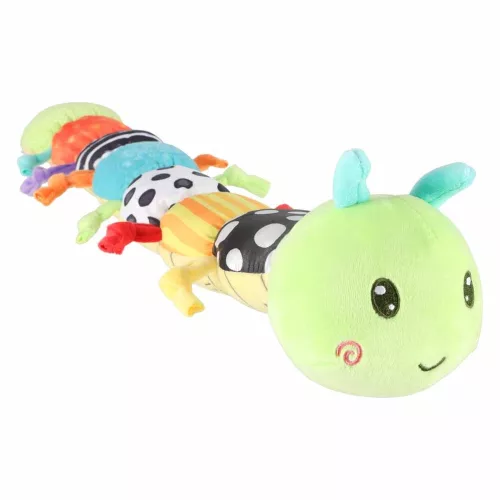 Interactive educational plush caterpillar