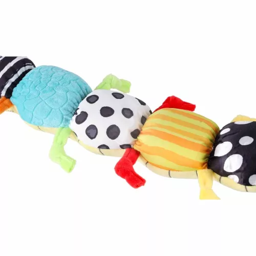 Interactive educational plush caterpillar