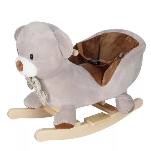 Rocking teddy bear plush rocker with seat