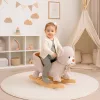 Rocking teddy bear plush rocker with seat