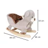 Rocking teddy bear plush rocker with seat