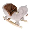 Rocking teddy bear plush rocker with seat