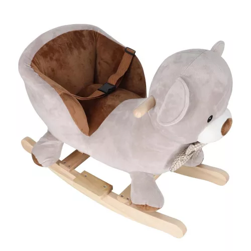 Rocking teddy bear plush rocker with seat