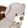 Rocking teddy bear plush rocker with seat