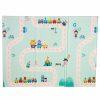 Double-sided foam mat 179x198 panda/street