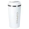 Thermal mug with mouthpiece LED thermos 500ml white