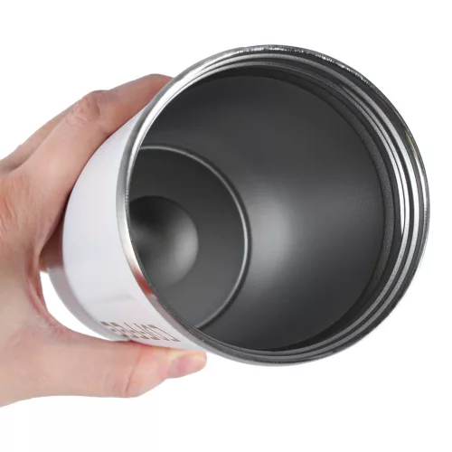 Thermal mug with mouthpiece LED thermos 500ml white