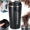 Thermal mug with mouthpiece LED thermos 500ml black