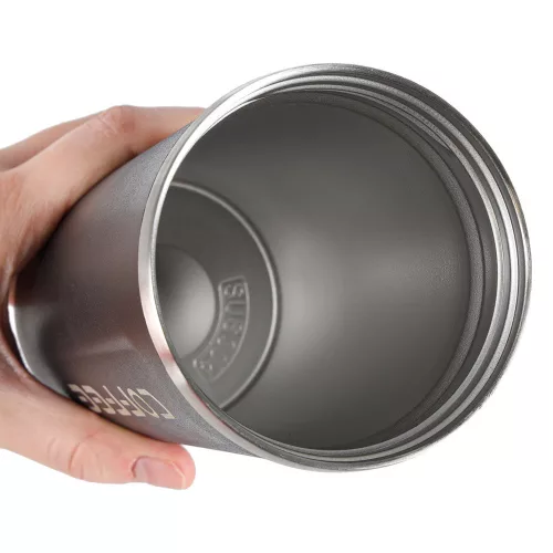 Thermal mug with mouthpiece LED thermos 500ml black