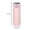 Thermal mug with mouthpiece LED thermos 420ml pink