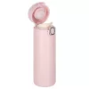 Thermal mug with mouthpiece LED thermos 420ml pink