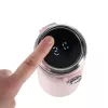 Thermal mug with mouthpiece LED thermos 420ml pink
