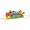 Wooden blocks for threading board cars