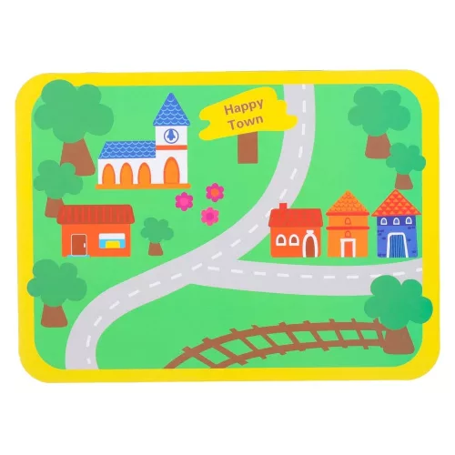 Wooden blocks for threading board cars
