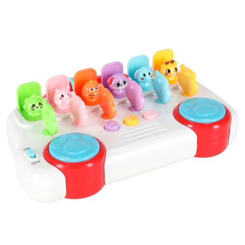Educational bus pop-up animals keys