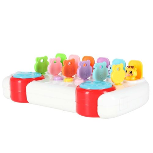 Educational bus pop-up animals keys