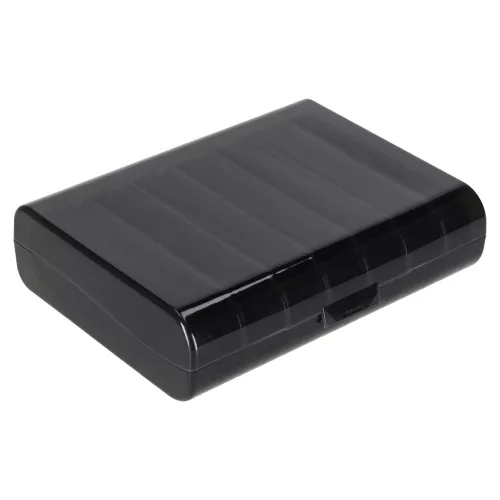 Medicine pill organiser container black
