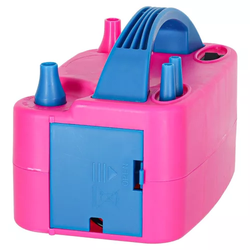 Electric balloon inflator for 2 balloons 2 nozzles