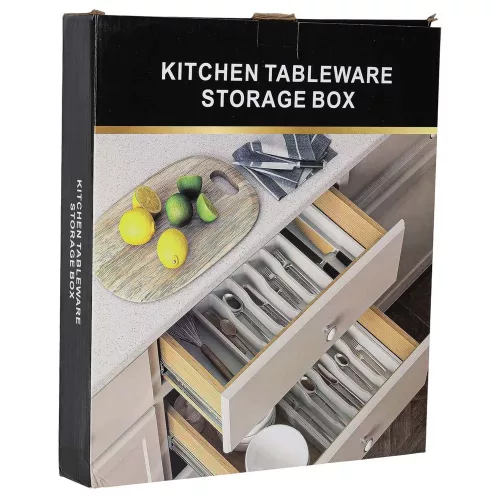 Cutlery drawer pull-out organiser