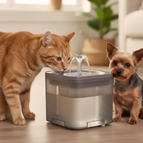 Drinking fountain for animals watering bowl