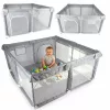 Children's playpen mesh zip entrance 120x120cm