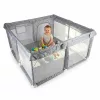 Children's playpen mesh zip entrance 120x120cm