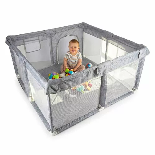 Children's playpen mesh zip entrance 120x120cm