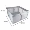 Children's playpen mesh zip entrance 120x120cm