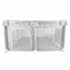 Children's playpen mesh zip entrance 120x120cm