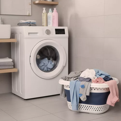 Laundry basket folding silicone large basket 32L