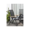 Essence - Folding armchair - ALU with teak armrests