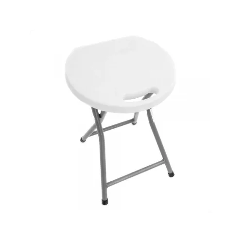 Folding garden chair in white