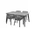 ELISA graphite color set with 4 chairs and table