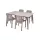Samana beige set with 4 chairs and table