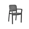 Samana graphite color set with 4 chairs and table