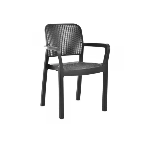 Samana graphite color set with 4 chairs and table