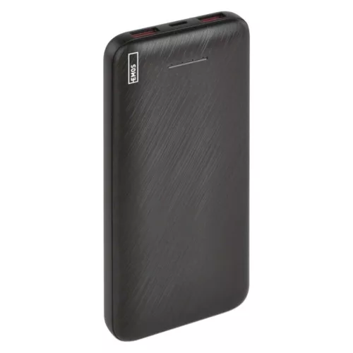 EMOS Powerbank AlphaQ3, 10 000 mAh, 22,5 W, fekete