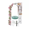Metal garden pergola arch 240cm green