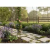 Metal garden pergola arch 240cm green