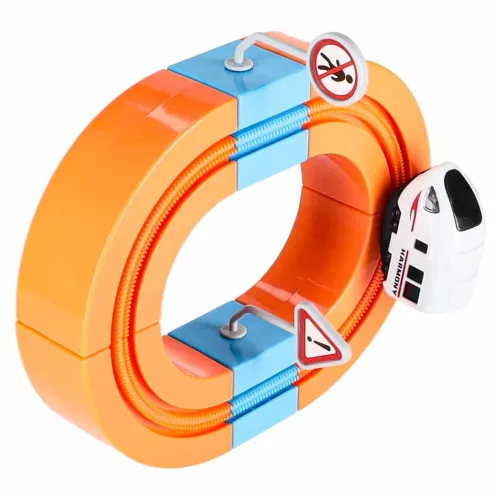 Magnetic track construction blocks trains 65el