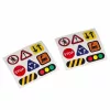 Magnetic track construction blocks trains 65el