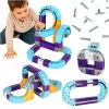 Magnetic track construction blocks USB cars 54el