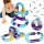 Magnetic track construction blocks USB cars 54el